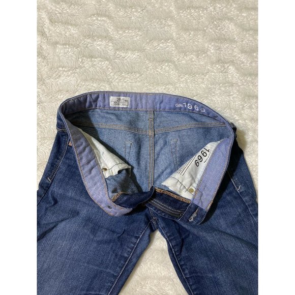 Gap 1969 Womens Straight Blue Denim Jeans Size 6 (31x28 Msrd) - Picture 10 of 12